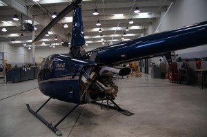 R66 helicopter prepared for test flight