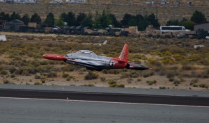 T-33 Shooting Star takes off for the race