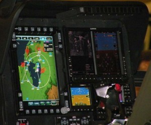 MD540F Elbit Systems Garmin cockpit