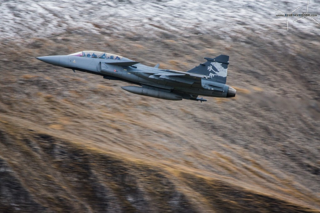 Saab Gripen F flight demo at Axalp 2012