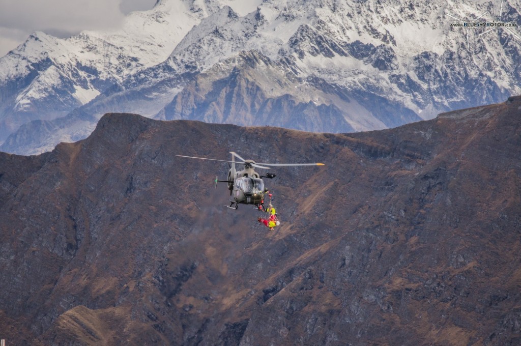 EC635 on rescue demo at Axalp Fliegerschiessen 2012