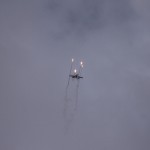 F/A-18C flight display launching flares
