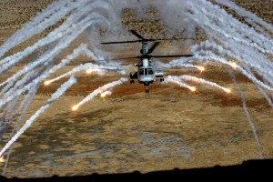 China Lake CH-46 Flare Firing