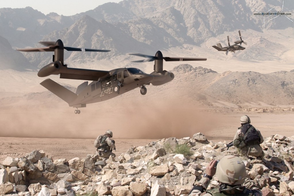 Bell V-280 Valor FVL Landing Scene