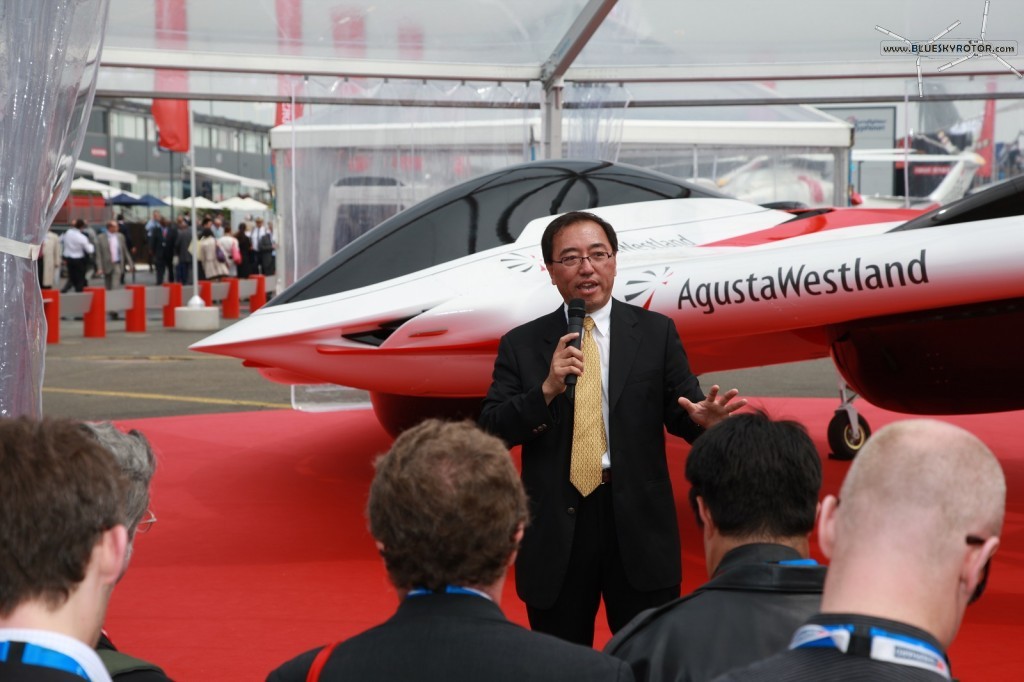 Presentation of Project Zero in Paris Air Show 2013 by Dr. James Wang, Vice President of Research and Technology at AgustaWestland