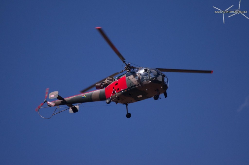 Red Alouette III approaching