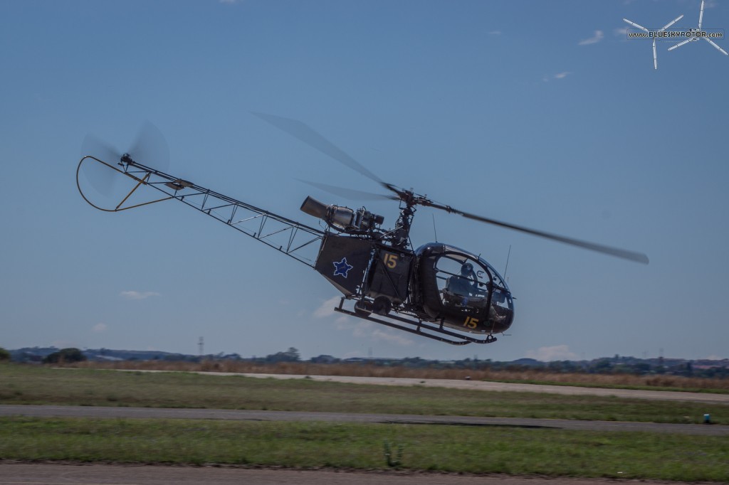 Alouette II taking off