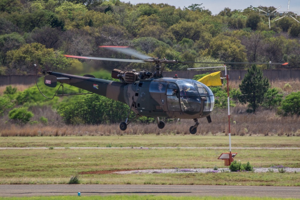 Alouette III taking off