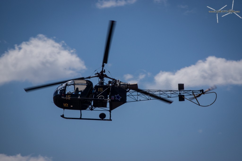 Alouette II on training flight