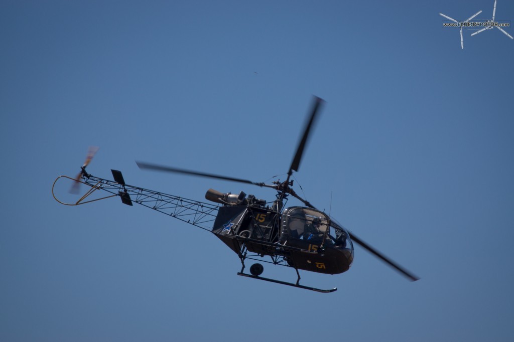 Alouette II on training flight