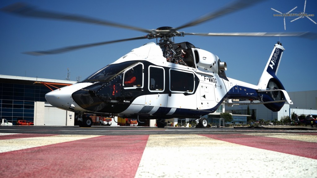 H160 PT1 on parking, copyright Airbus Helicopters