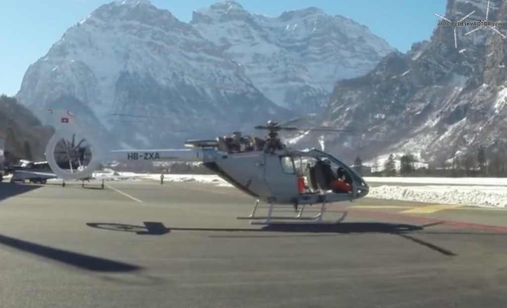 Marenco SwissHelicopter SKYe SH09 in the  swiss Alps