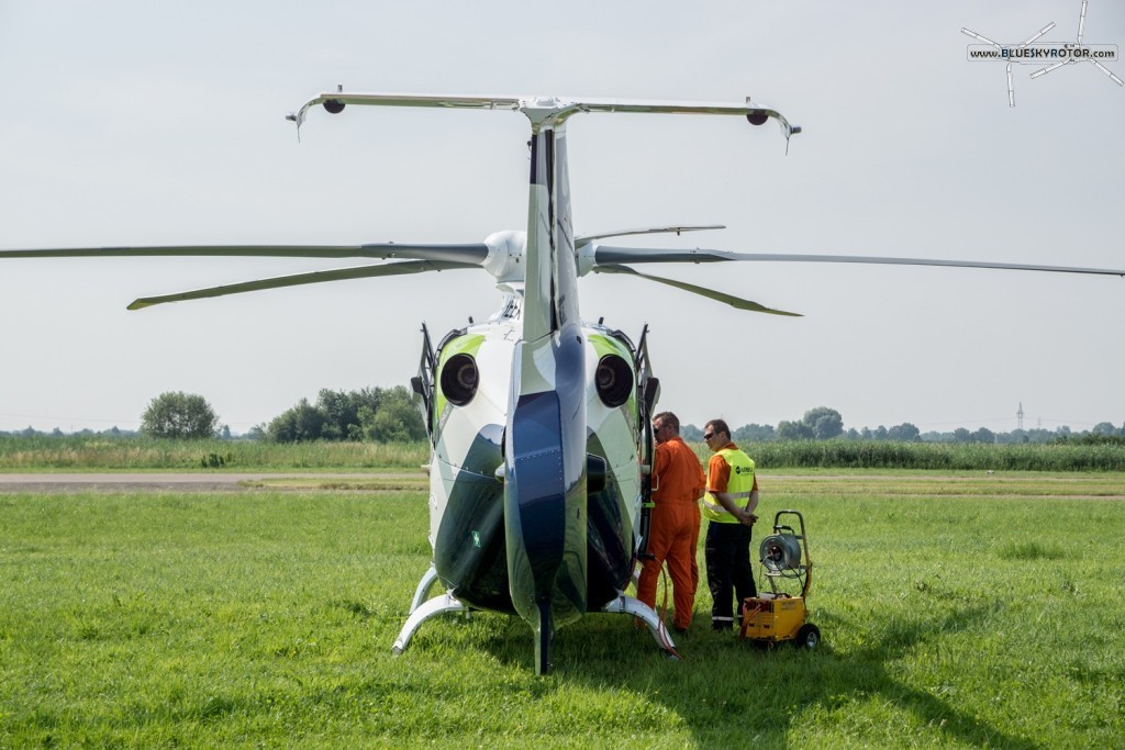 Bluecopter from behind the Fenestron