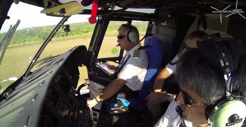 EC225, view of the cockpit