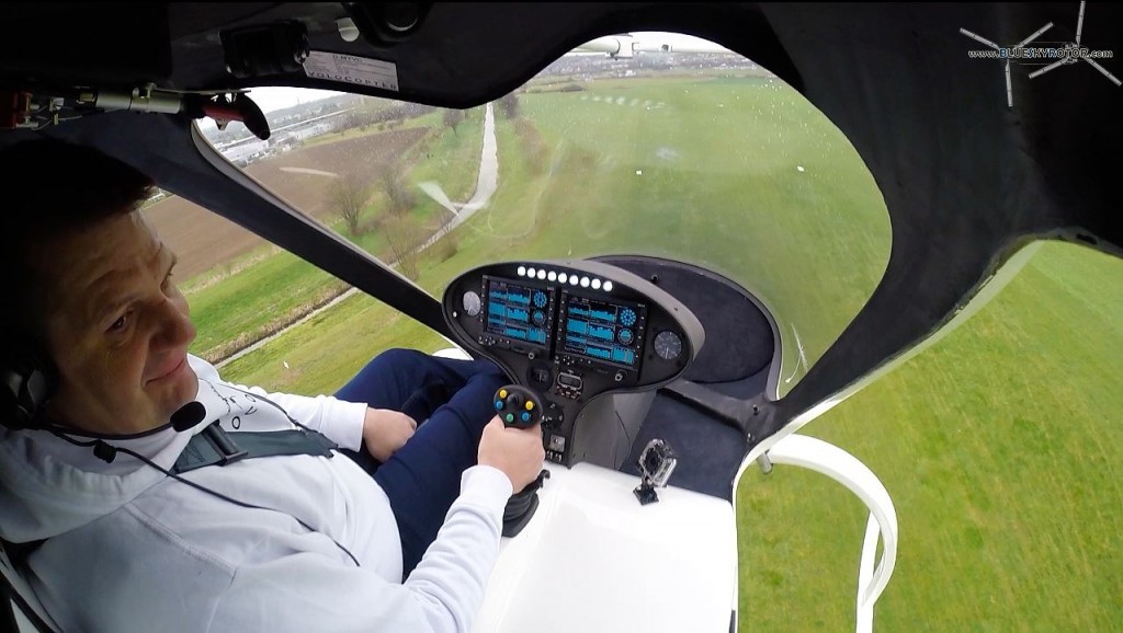 VC200 Volocopter first manned flight, cockpit view