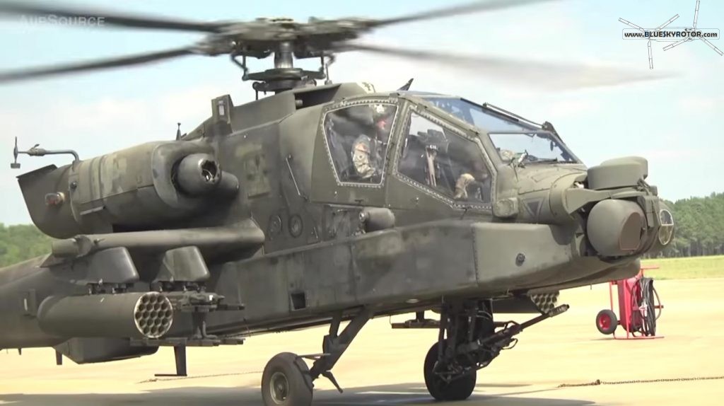 Apache AH-64D take-off