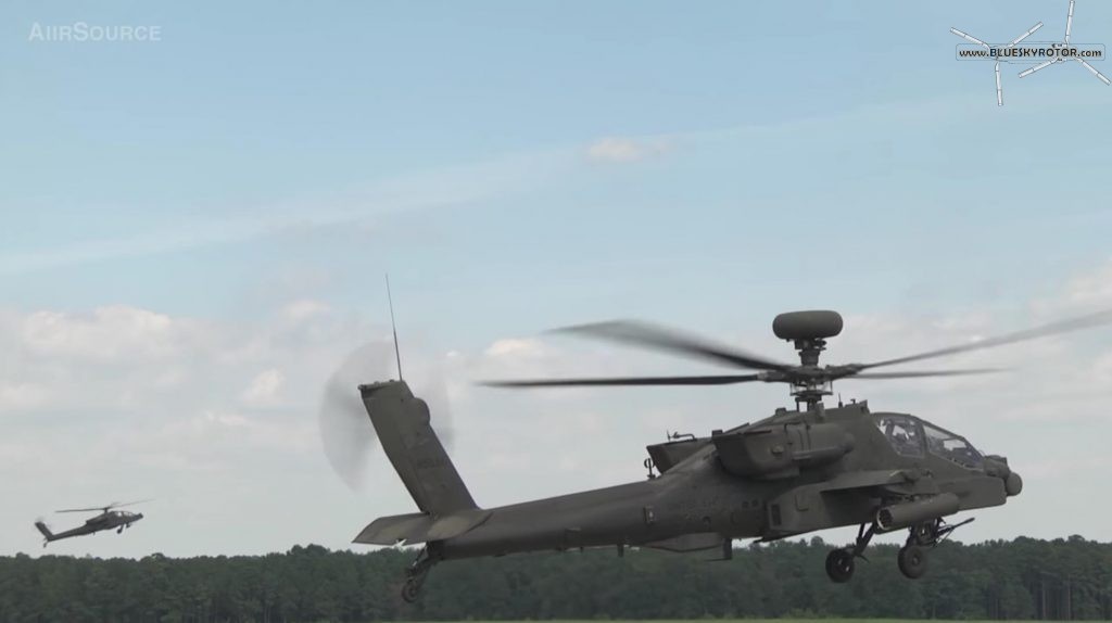 Apache AH-64D take-off