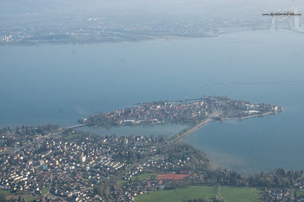 Flying over Bodensee, Lindau