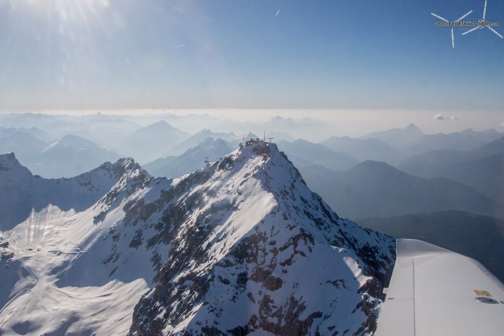 Flying over the Zugspitze