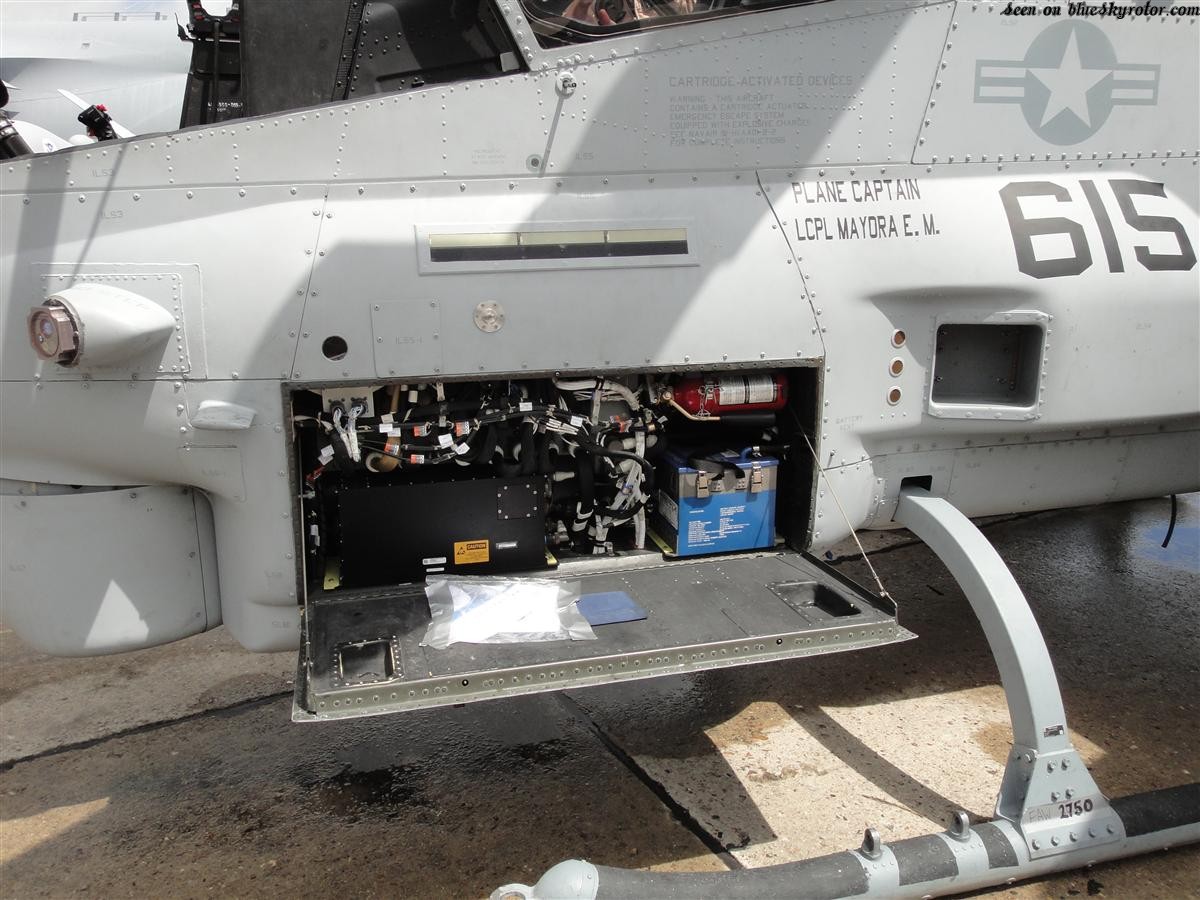 AH-1Z avionic bay at Paris Airshow 2011