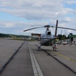 a real helicopter on the ground