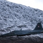 F-5 Tiger at Axalp 2012, live firing display