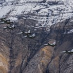 F-5 Tiger at Axalp 2012, live firing display